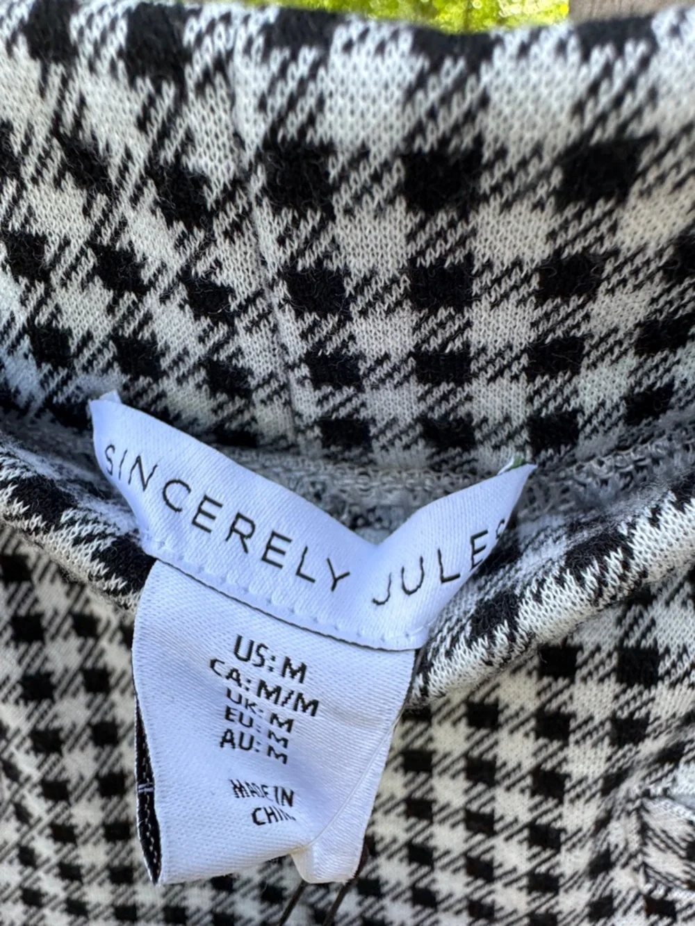 Sincerely Jules Black & White Gingham Pants - Picture 4 of 7